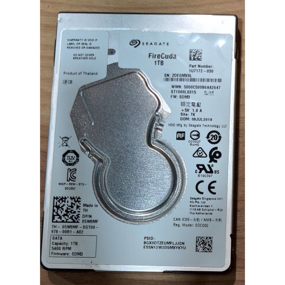Seagate FireCuda Gaming SSHD 1TB SATA 2.5" Solid State Hybrid Drive